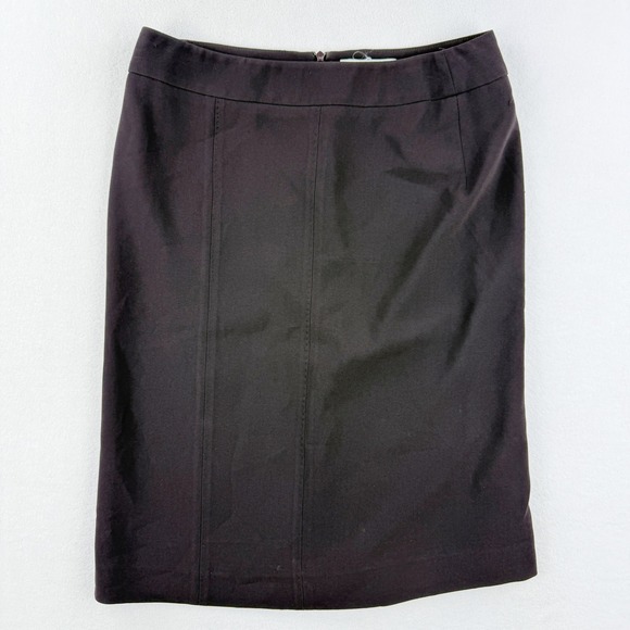 Max Mara Pencil Skirt Brown Career Office Wear Lined Size‎ 8 - Picture 1 of 7